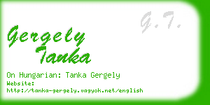 gergely tanka business card